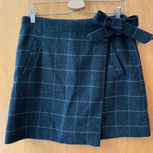 J-crew wool blend skirt